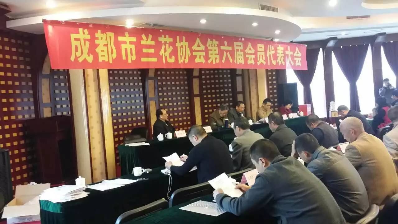 成都市兰花协会召开第六届理事会