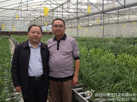 2013年10月22号中国兰协会长来园区参观指导